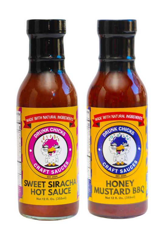 2 Pack Combo- Sweet Sriracha and Honey Mustard BBQ