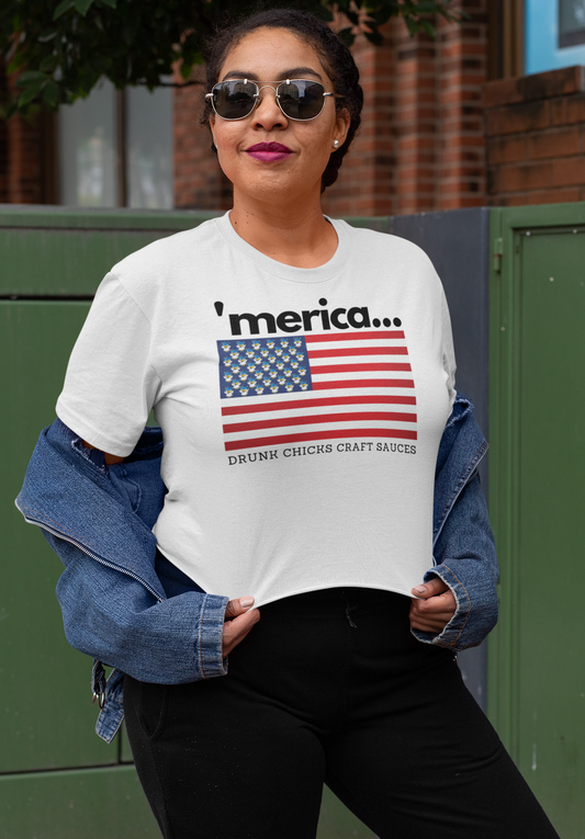 T-Shirt 'Merica Chick